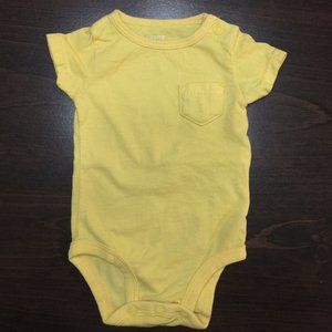 Carters Nb Newborn Neutral UniSex Yellow Body Suit